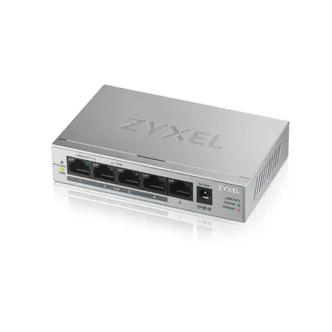 ZyXEL GS1005-HP / 5-port Desktop switch / 5x GLAN / 4x PoE / PoE 60W