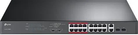 TP-Link TL-SL1218MP / Switch / 10|100Mbps / 16x GLAN / 2xSFP / PoE+