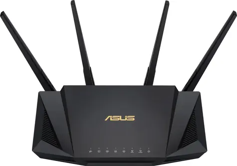 ASUS RT-AX58U / WiFi Router AX3000 / 2.4GHz - 574Mbps / 5GHz - 2402Mbps / WAN + 4x LAN / USB 3.1