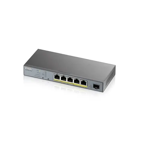 ZyXEL GS1350-6HP / 6-Port Switch / 100|1000 Mbps / 5x GbE / 1x SFP / PoE
