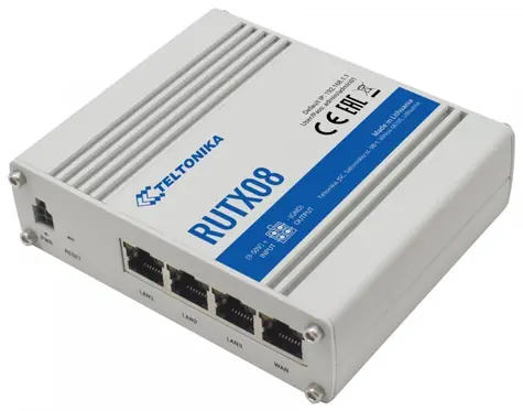 Teltonika RUTX08 / Router industriální / 10 100 1000Mbs / 3x LAN / 1x WAN