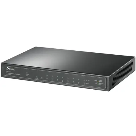 TP-Link TL-SG1210P / 10-port Switch / 8-Port Gigabit PoE+ / 1 Gigabit RJ45 / 1 Gigabit SFP Slots