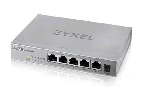 ZyXEL MG-105 / Desktop Switch / 5x 2.5Gbps / QoS