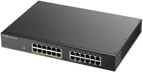 ZyXEL GS1900-24EP / Switch řízený / 10|100|1000Mbps / 24x GLAN / Qos / VLAN / PoE 130W