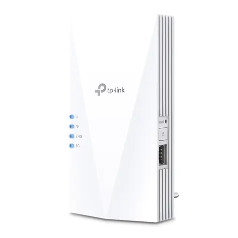 TP-Link RE500X / AX1500 Wi-Fi 6 Range Extender / Dual-Band / 2.4GHz 300 Mbps / 5GHz 1201 Mbps / 802.11ax