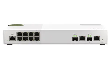 QNAP QSW-M2108-2C / Desktop Switch / 8x 2.5GbE + 2x SFP+ combo / Qos / VLAN