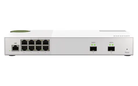 QNAP QSW-M2108-2S / Desktop Switch / 8x 2.5GbE + 2x SFP+ / Qos / VLAN