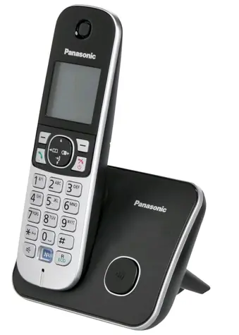 Panasonic KX-TG6811GB černá / Bezdrátový analogový telefon / DECT / GAP / telefonní seznam 120 / max. 15 hodin hovoru