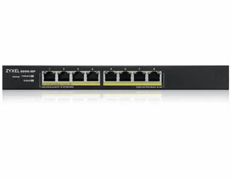 ZyXEL GS1915-8EP / 8-Port Switch / 8x GbE RJ-45 / PoE 802.3at