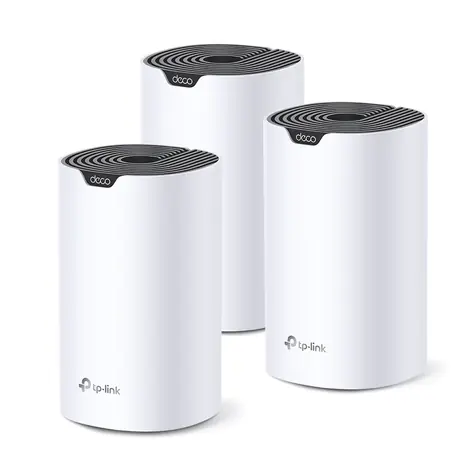 TP-Link Deco S7 (3ks) / Wi-Fi Mesh systém AC1900 / Dual-Band / 2.4GHz - 600Mbps / 5GHz - 1300Mbps / 3x GLAN