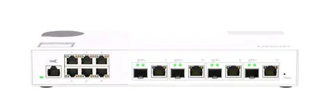 QNAP řízený switch QSW-M2106-4C / 6x 2.5GbE RJ45 / 4x kombinované 10GbE SFP+ / 10GbE RJ-45