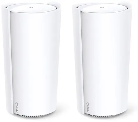 TP-Link Deco XE200(2-pack) / WiFi systém MESH AXE11000 / Trii-Band / 1148(2.4 GHz)+1148(5 GHz) +1148 MHz (6 GHz) 