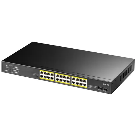 Cudy GS1028PS2 PoE switch / 24x PoE RJ45 / 2x SFP / 1000Mbps / 300W
