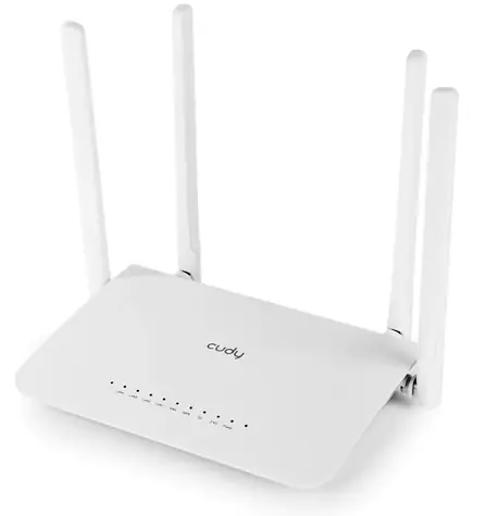 Cudy AC1200 router (WR1300) / 1x WAN + 4x LAN 1000Mbps / 2.4 GHz 300Mbps / 5 GHz 867Mbps