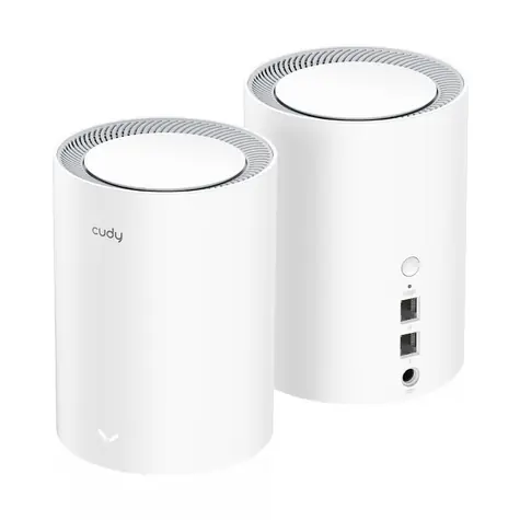Cudy AX1800 Wi-Fi Mesh systém 2ks / Dual-Band / 2.4 GHz 574Mbps / 5 GHz 1201Mbps / 1x WAN 1x LAN RJ45
