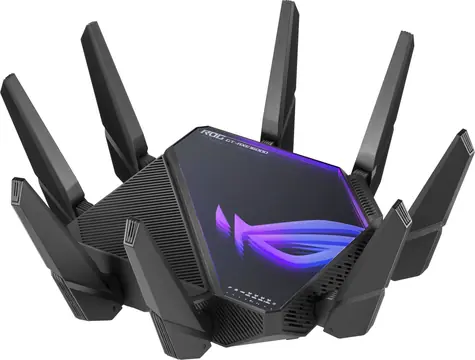 ASUS GT-AXE16000 / Herní Router / Four-band / 2.4GHz - 1148Mbps / 5GHz - 4804Mbps / GWAN + 4x GLAN / 1x USB 3.0 