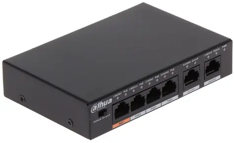 Dahua PFS3006-4ET-60-V2 / Switch / 100Mbps / 6x RJ-45 / PoE
