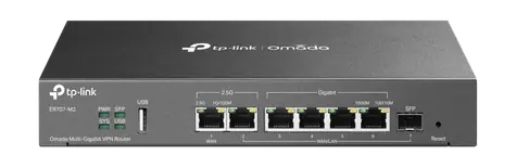 TP-Link ER707-M2 Omada šedá / Router / 2.5 Gbps / 2x2.5Gbps RJ45 / 4x1Gbps RJ45 / 1x1Gbps SFP