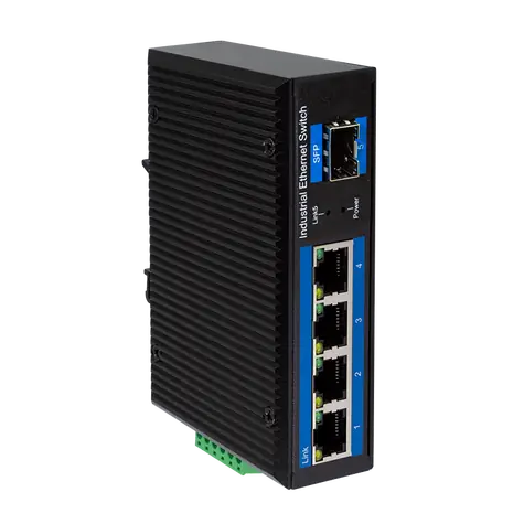 LogiLink NS204 černá / Switch / 4x RJ45 / 1x SFP / 1Gbps 