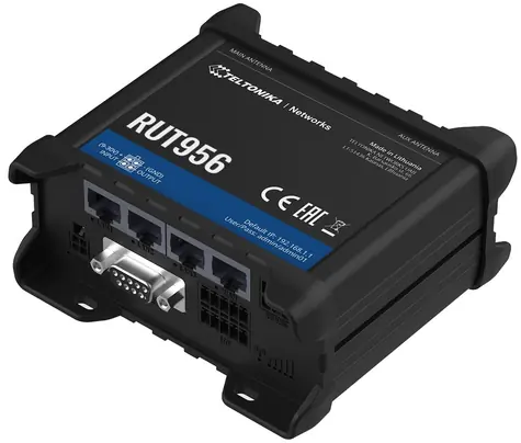 Teltonika RUT956 / Router industriální / 4x Ethernet port 10/100MBs / 802.11bgn / LTE