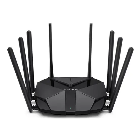 Mercusys MR90X černá / Router AX6000 / Dual-Band / 4804 Mbps + 1148 Mbps / 1x 2.5Gbps + 3x RJ45 1Gbps