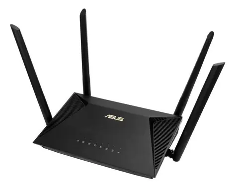 ASUS AiMesh RT-AX52 černá / Router AX1800 / 2.4GHz - 574Mbps / 5GHz - 1200Mbps / WAN + 3x LAN