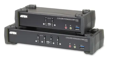 ATEN CS1924-AT-G 4-Port USB3.0 4K DisplayPort KVMP Switch / MST Hub