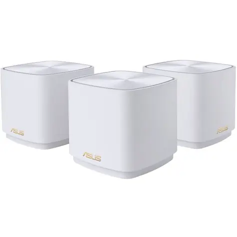 ASUS ZenWifi XD5 bílá 3ks / Mesh router AX3000 / WiFi 6 / 2.4GHz / 5GHz / 1x WAN + 1x LAN