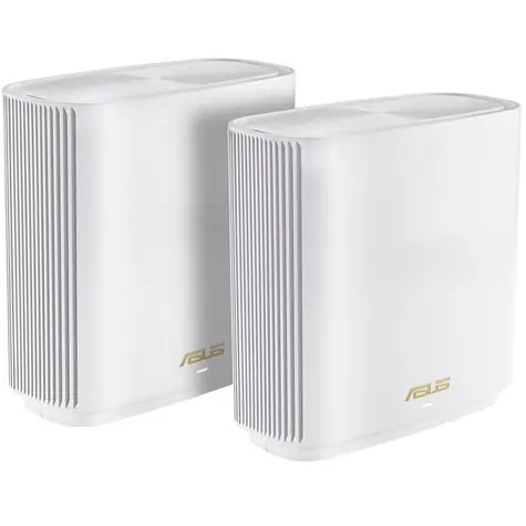 ASUS ZenWifi XT9 bílá 2ks / Mesh router AX7800 / WiFi 6 / 2.4GHz / 2x 5GHz / 2.5Gbps WAN + 3x LAN