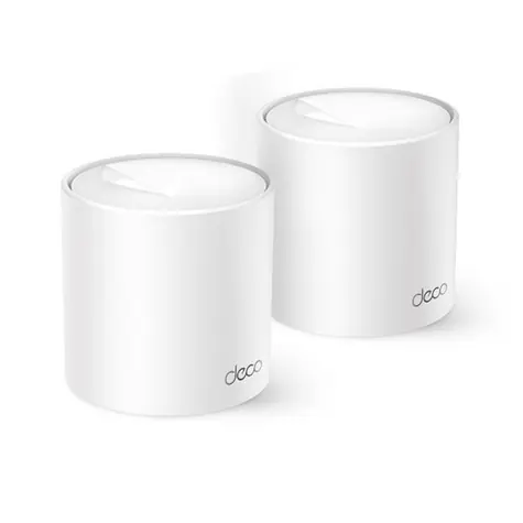 TP-Link Deco X10(2-pack) / WiFi 6 systém MESH AX1500 / Dual-band / 2.4GHz -300Mbps / 5GHz - 1201Mbps / 2x GLAN
