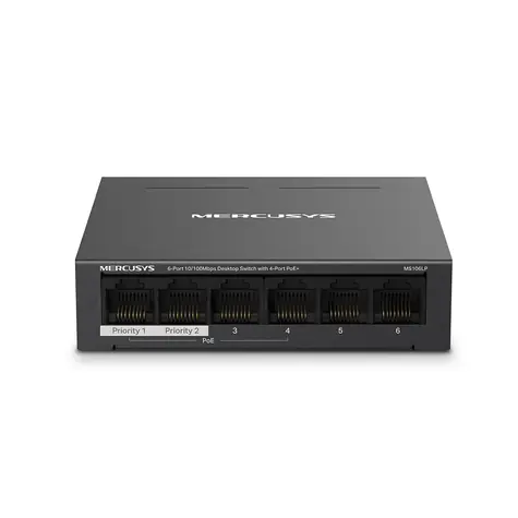 Mercusys MS106LP / Switch / 6x LAN / PoE+