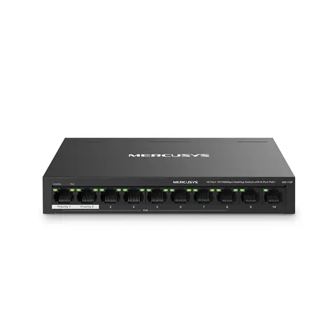 Mercusys MS110P / Switch / 8x LAN / PoE+