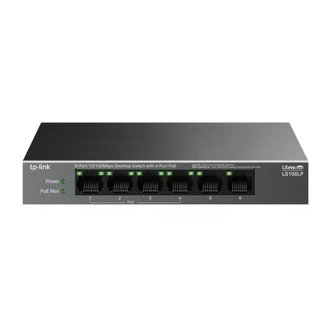 TP-Link LS106LP / Switch / 1.2 Gbps / 6x LAN / PoE