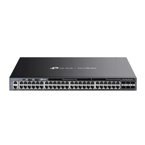 TP-Link SG6654X / 48-port Switch / 48× 10/100/1000 Mbps RJ45 / 6× 10G SFP+