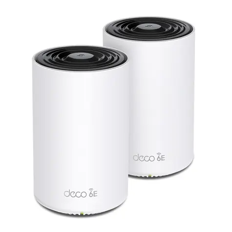 TP-Link Deco XE75 2-pack / WiFi systém MESH AXE5400 / Tri-Band / 574+2402+2402 MHz 