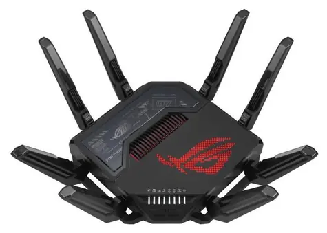 ASUS ROG Rapture GT-BE98 / Herní router / 2.4 GHz / 5.0 GHz / 6.0 GHz / 2x WAN / 4x LAN / WiFi 7 / AiMesh