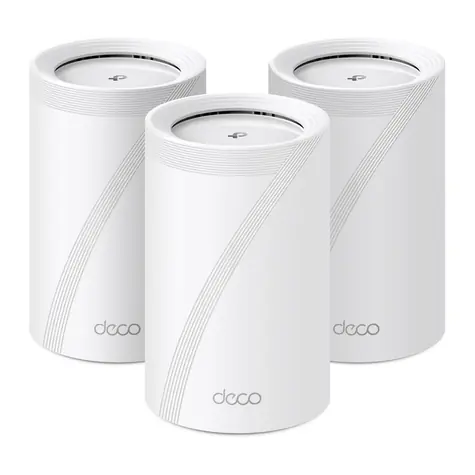 TP-Link Deco BE65 (3-pack) bílá / Wi-Fi 7 systém MESH BE9300 / Tri-band / 2.4 GHz 574 Mbps / 5 GHz 2880Mbps / 6 GHz 5760