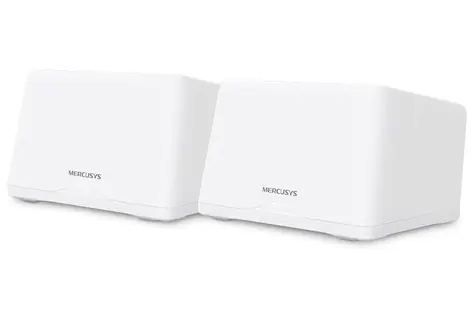 Mercusys Halo H47BE(2-pack) / Wi-Fi 7 Router BE9300 / 2.4GHz 574Mbps / 5GHz 2880Mbps / 6GHz 5760Mbps / 3x WAN/LAN