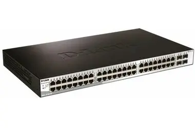 Rozbaleno - D-Link DGS-1210-52 / 52x Port Gigabit Smart Switch / 48x gigabit RJ45 / 4x gigabit SFP / rozbaleno