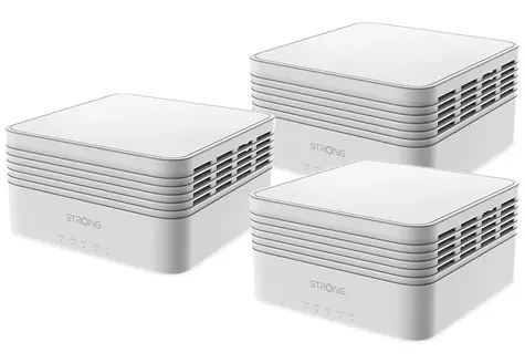 STRONG ATRIA Wi-Fi Mesh Home AX3000 TRIO PACK / MESH router AX3000 / 2.4GHz / 5GHz / WAN + 2xLAN
