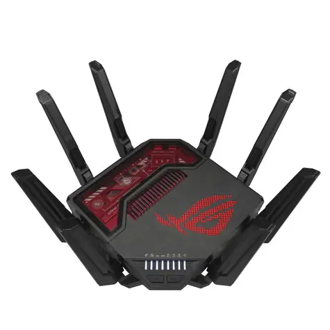 ASUS ROG RaptureGT-BE19000 černá / Router / 2.4GHz 1376 Mbps / 5GHz 5760Mbps / 6GHz 11520Mbps / 2x WAN + 4x LAN