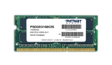 Patriot 8GB (1x8GB) 1600MHz / SO-DIMM / DDR3 / CL11 / 1.5V