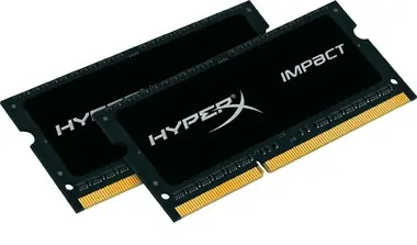 HyperX Impact 16GB (2x 8GB) DDR3L 1600MHz černá / CL9 / SO-DIMM / 1.35V / Non-ECC / Un-Registered