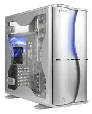 THERMALTAKE VE7000SWA Soprano DX / midi tower / USB 2.0 / e-SATA / bez zdroje / ATX / průhledná bočnice / stříbrná