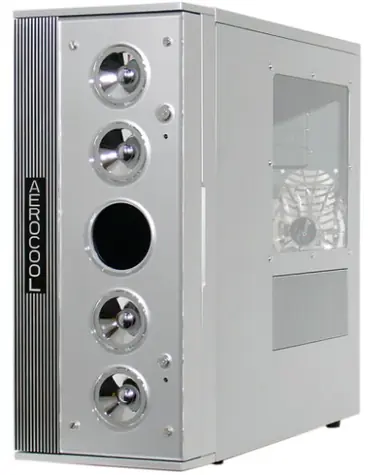 AeroCool Flamboyant Case SV / ATX/Micro ATX / bez zdroje / stříbrná