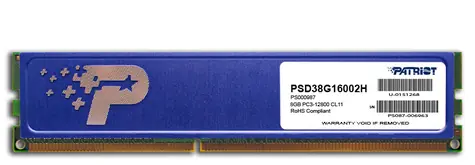 Patriot 8GB (1x8GB) 1600MHz / DDR3 / PC3-12800 / CL11 / Signature