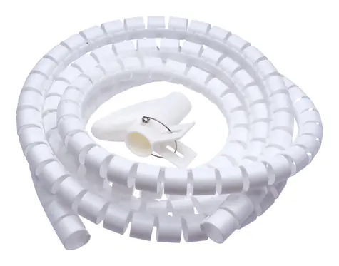 CONNECT IT trubice pro vedení kabelů WINDER bílá / 2.5m x 20mm