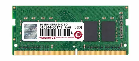 Transcend 8GB (1x8GB) 2400MHz / SODIMM / DDR4 / CL17 / 1.2V /1Rx8 