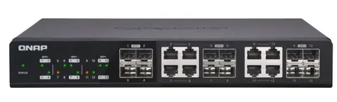 QNAP QSW-1208-8C 10GbE switch černá