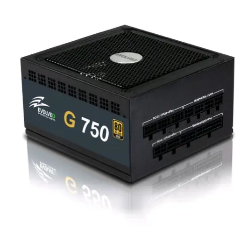 EVOLVEO G750 80Plus Gold / 750W / 80+ GOLD / modulární / aPFC / 120 mm